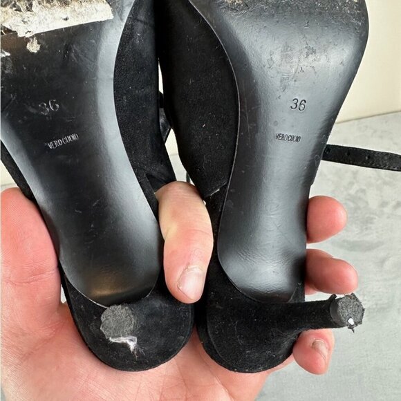 Alexander Wang  Black Pumps Suede Heels Women’s Size 36 EU - Picture 2 of 11